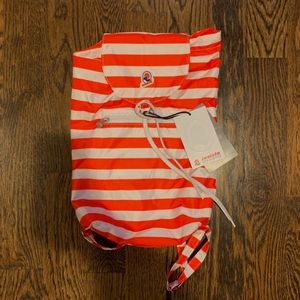 invicta red striped backpack